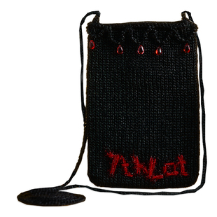 7THLAT纯手作蜡绳编织包包女可爱小包便携式手机包耳机零钱包