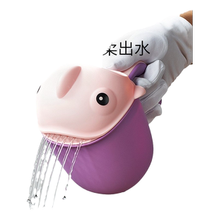 科巢宝宝洗澡水瓢勺婴儿洗头杯儿童舀水瓢洗头花洒小玩具沐浴用品