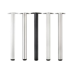 定制304不锈钢吧台脚支撑柱电脑桌脚可调节吧台支撑腿铝合金柜脚