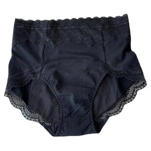 女士高腰前后防侧漏生理裤加大加宽夜用大码薄款经期安全裤大姨妈