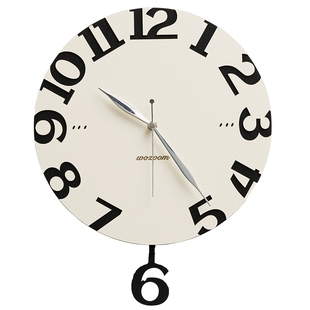 满得达免打孔家用装饰艺术时钟表摆钟挂墙挂钟客厅创意2026新款