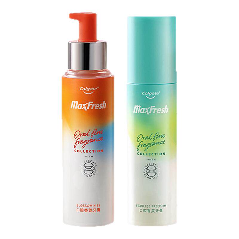 [直播专享]高露洁香水牙膏按压式精华牙膏小香瓶礼盒清新官方正品