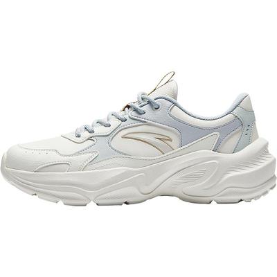 安踏革网拼接时尚跑鞋女