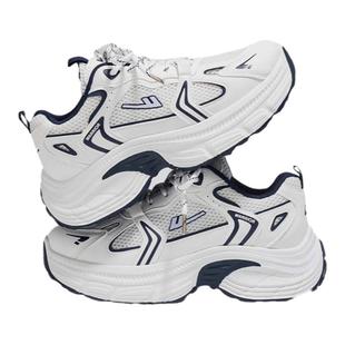 回力老爹鞋女款2025新款冬季小白鞋轻便厚底增高加绒跑步运动鞋潮