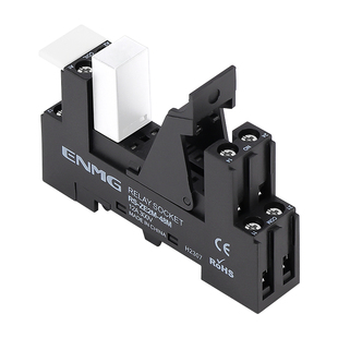 恩爵导轨式大功率继电器底座RXZE2M114M 14脚RLZE2M108M宽8脚插座