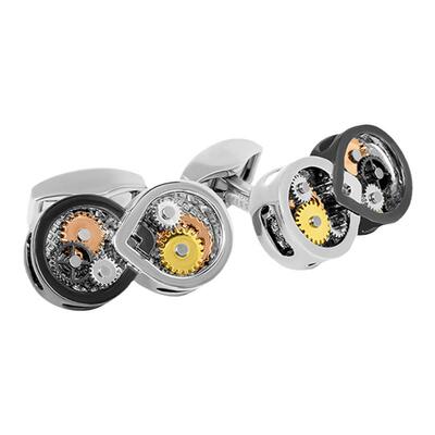 无限齿轮衬衫袖扣送男士轻奢礼物