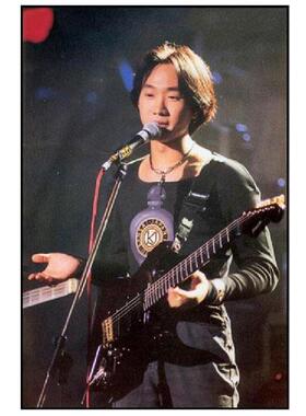 复古怀旧人物挂画酒吧KTV墙面装饰画beyond乐队黄家驹海报壁画
