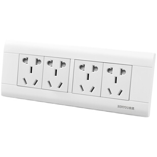 118型墙壁开关面板暗装盒一开五孔单双控十五孔9九孔电源插座家用