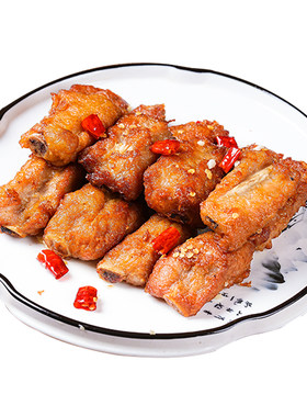 油炸蒜香骨饭店私房菜猪排骨食材