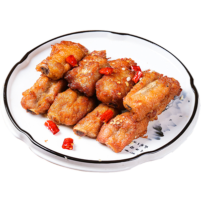油炸蒜香骨饭店私房菜猪排骨食材
