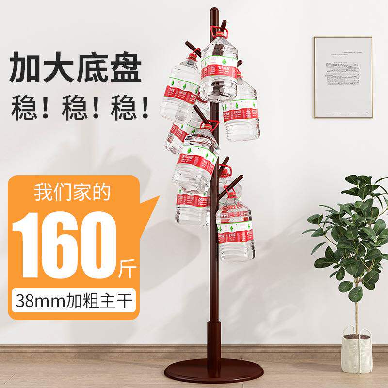 简易家用实木衣帽架卧室落地挂置衣服物架子单杆挂包客厅简易立式