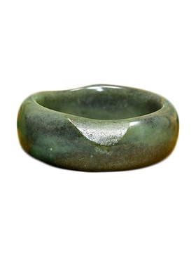 紫润轩新疆和田玉青花籽料手镯轮胎版58 5MM水墨分明籽镯收藏级