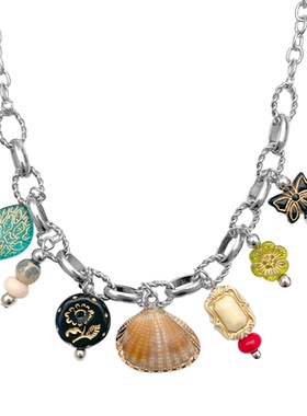 ZRZO多元素贝壳蝴蝶吊坠