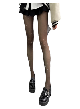 黑色带光腿神器花钓颂