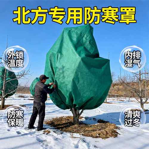 北方专用植物防寒罩防冻保温型布罩花盆室外果树冬季透气升级加厚