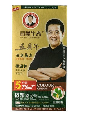 昌义生态纯自然黑一梳盖白染发膏