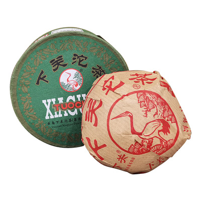 买5送1生普洱2013年下关沱茶绿盒