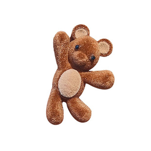 可爱招手小熊刘海边夹2025新款前额侧边发夹碎发鸭嘴夹头发小夹子