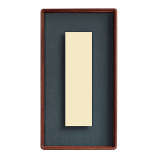 可手写diy悬浮空白书法国画框摆台实木字画相框桌子摆件横竖榫卯