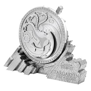 3D立体拼装模型权力的游戏玩具 中文版图版金属拼图坦格利安徽章