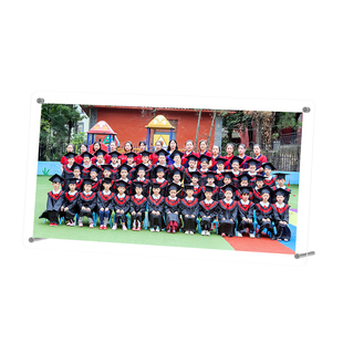 亚克力毕业照相框摆台洗照片做成学生季集体照团体会议照框架定制