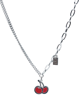 CRIVLA小众樱桃钛钢项链女ins嘻哈百搭2025新款设计高级感锁骨链