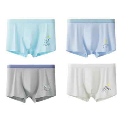 青少年胖男孩加肥加大内裤纯棉