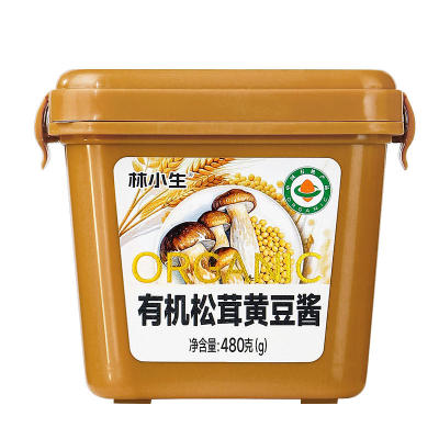 林小生有机松茸黄豆酱480g0添加防腐炒菜蘸料拌饭东北大酱豆瓣酱