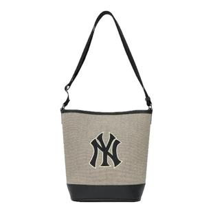 MLB官方正品腋下包男女复古老花满印字母Logo手提单肩包3ABMS072N