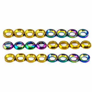 EFsolid 钛合金螺丝TC4 M6凹凸垫片  bb5/bb7刹车垫片