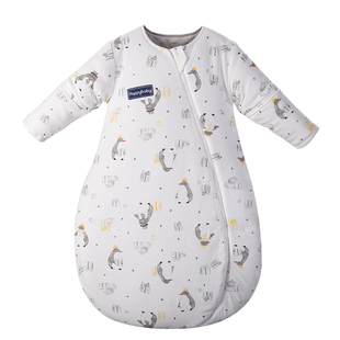 比多乐婴儿睡袋秋冬款加绒a类新生婴儿宝宝防踢被新生儿加厚睡袋