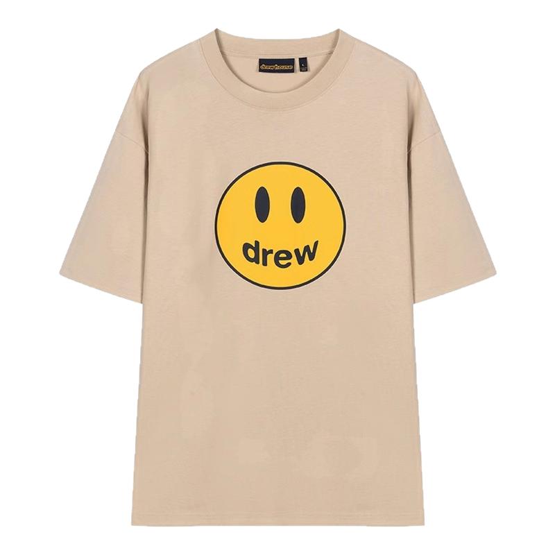 正品drewhouse沙色笑脸短袖T恤