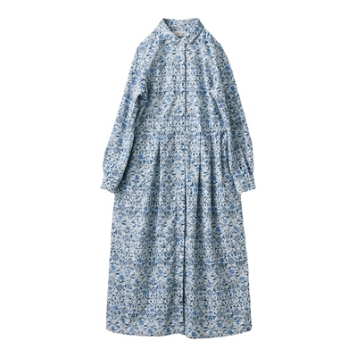 纯棉印花衬衫款连衣裙博主联名