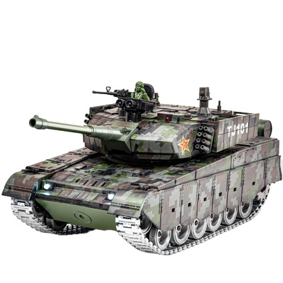 虎式履带合金坦克模型遥控可开炮