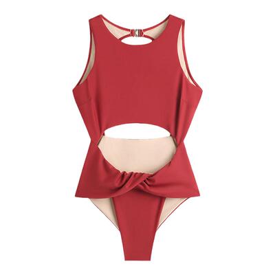 连体泳衣女性感性感度假风新款