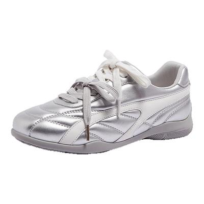 骆驼运动鞋2025春夏新款青春潮流时尚休闲板鞋增高百搭复古德训鞋