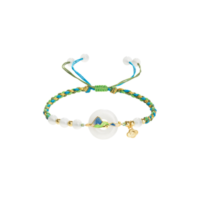 故宫淘宝千里江山和田玉平安扣