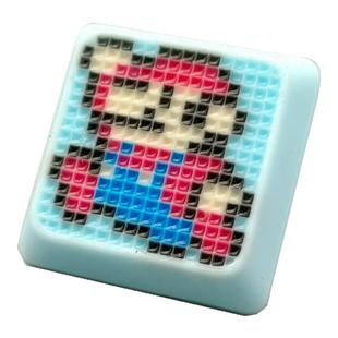 马里奥系列马赛克复古版KT矮十字轴机械键盘个性手工树脂可爱键帽