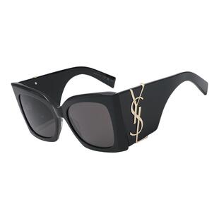 【自营】YSL/圣罗兰女款墨镜大LOGO太阳镜时尚朴彩英同款M119