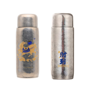 多样屋钛办公杯送礼高端轻奢高档商务钛杯礼盒焖茶水分离钛美生活