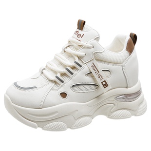 小个子厚底内增高老爹鞋女春季2026年新款松糕软底休闲运动鞋34码