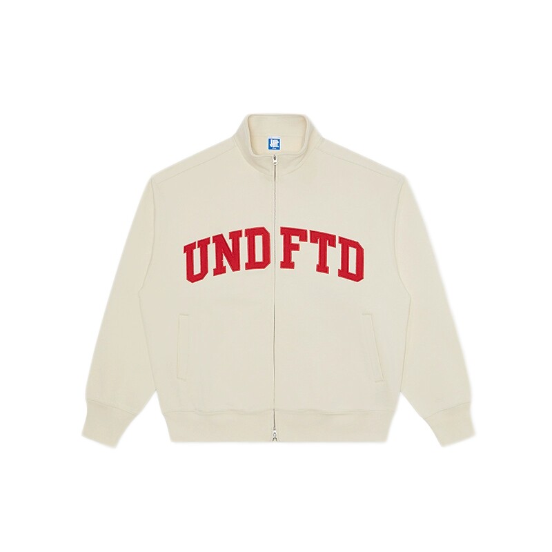 UNDEFEATED五条杠官方春季新品时尚潮流美式刺绣LOGO立领开襟卫衣