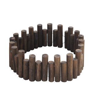 防腐木桩围栏 碳化圆木柱木篱笆实木栅栏木围栏围篱防腐碳化木