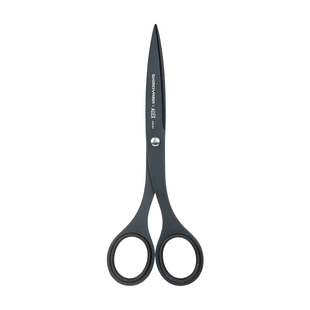 霜山日本进口氟涂层裁纸剪刀不易粘胶美工刀小巧便携多功能剪子