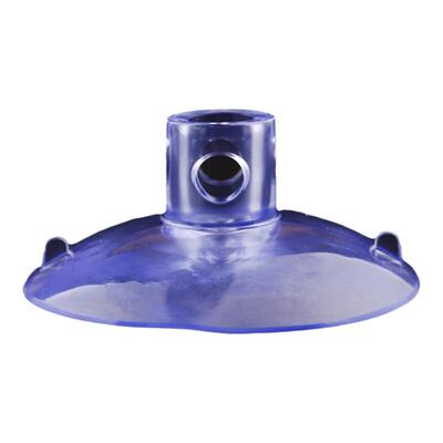 十字穿孔透明玻璃吸盘挂钩