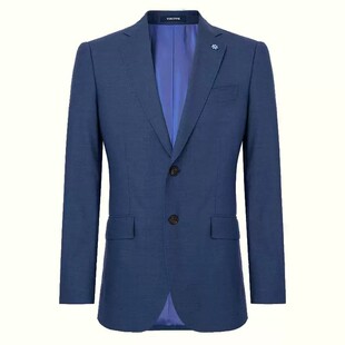 [VBC面料]VSKONNE/威斯康尼男装夏季男士通勤商务100%羊毛西服男