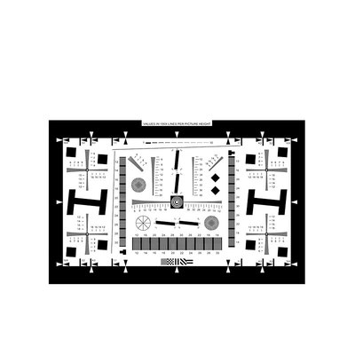 高清原版ISO12233分辨率测试卡