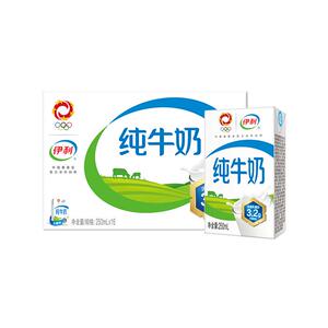伊利官旗舰店纯牛奶250ml*16盒整箱营养早餐牛奶
