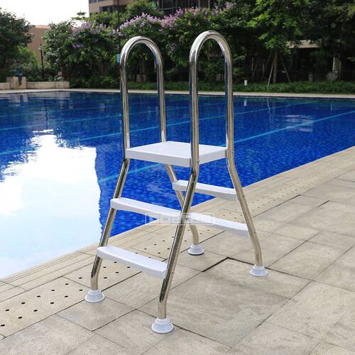 1.2/1.5加厚泳池扶梯 双面泳池扶梯 移动泳池扶梯 充气池双面扶梯