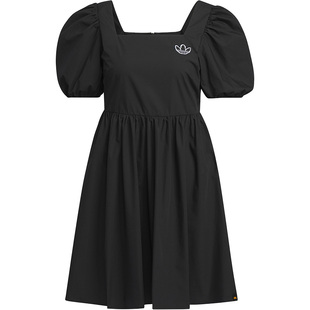 Adidas/阿迪达斯官方三叶草夏季女子运动灯笼袖连衣裙IP1771